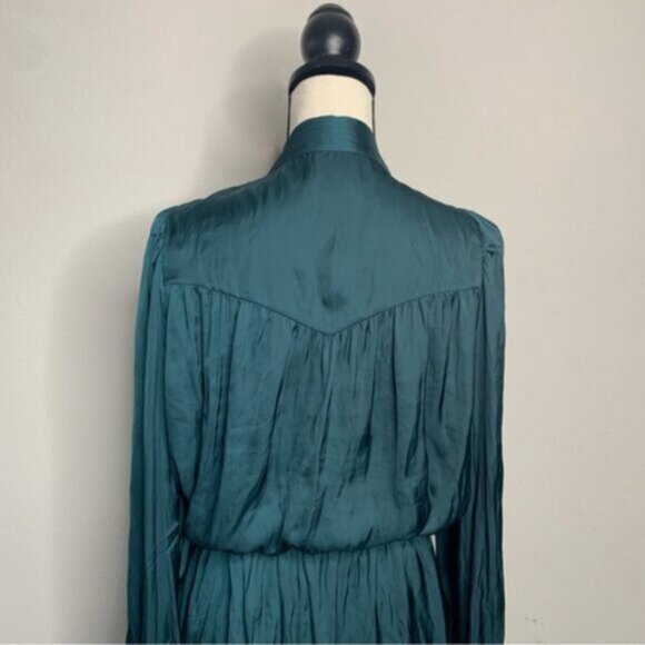 NWT Zadig & Voltaire Remember Satin Mini Long Sleeve Dress - Picture 11 of 16